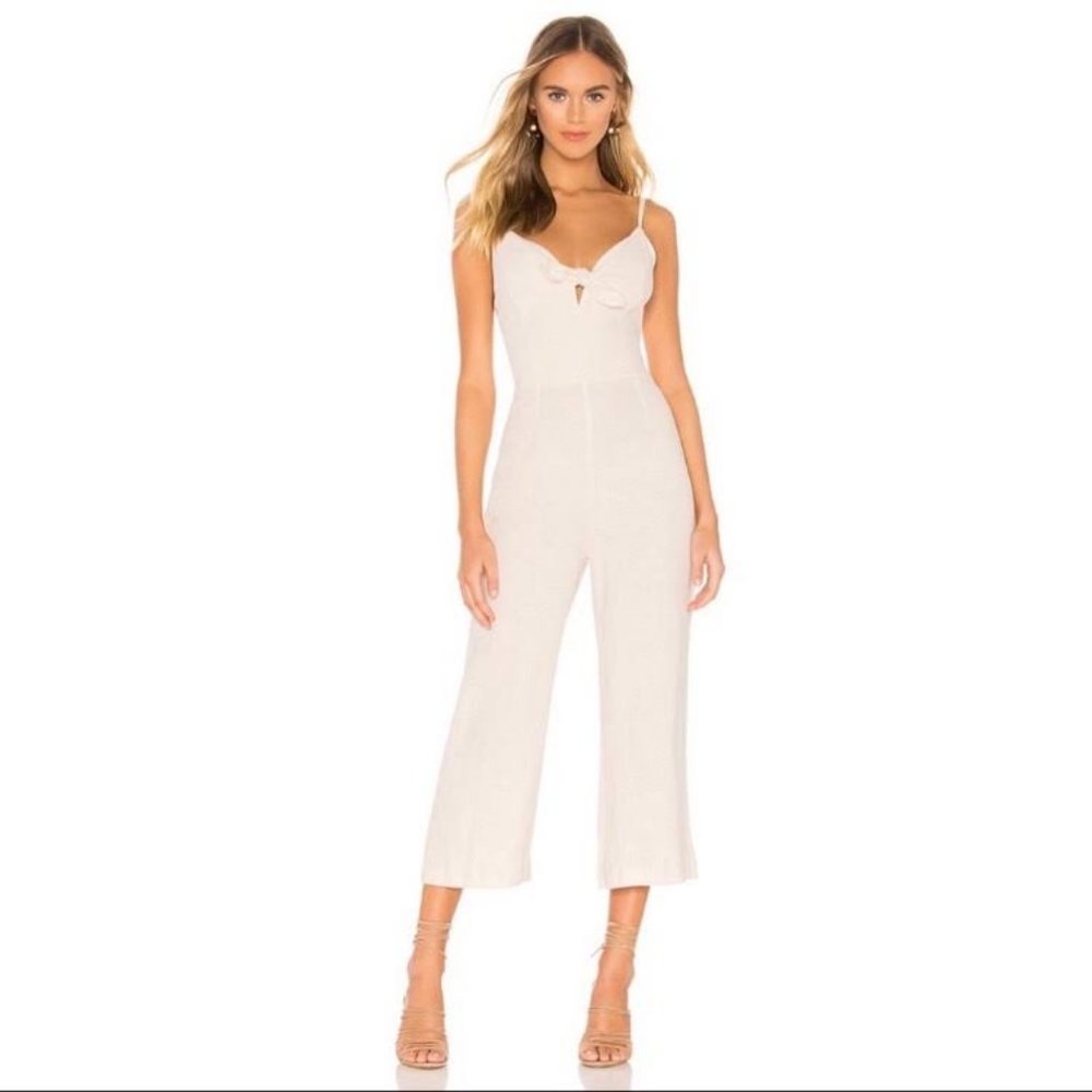 Sanctuary Tan Linen Jumpsuit Women - Sz 6